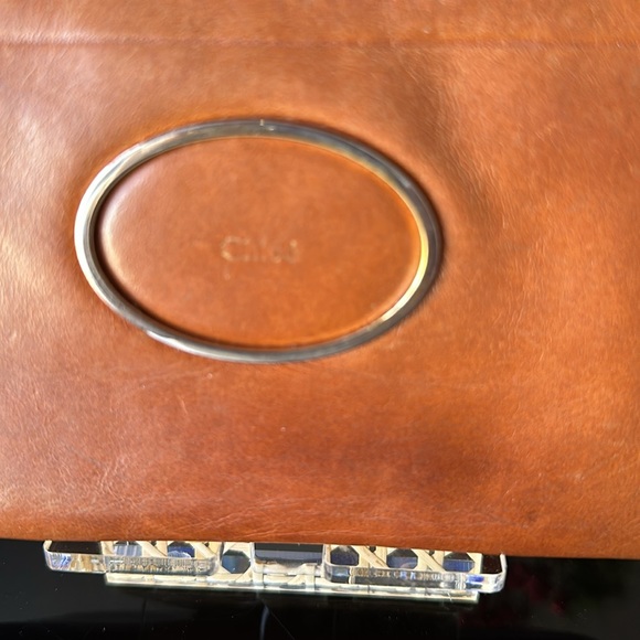CHLOE preowned brown leather long wallet! - Picture 2 of 8